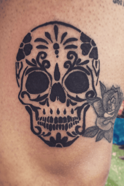 Mexican Death Mask - “First step” 💀💀💀💀💀 ▶️ The Day of the Dead (Spanish: Día de Muertos) is a Mexican holiday celebrated throughout Mexico, in particular the Central and South regions, and by people of Mexican heritage elsewhere. (wikipedia) #Tattoo #SkullTattoo #Skull #Antalya #tattoodesign #tattooart #tattoogirl #tattooer #tattoostyle #tattoodo #mexican #MexicanDeathMask #MexicanTattoo