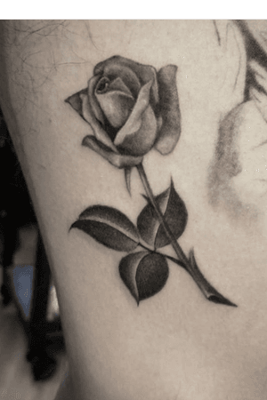 Mini rose #realism#rose#tattoo#losangeles#blackandgrey