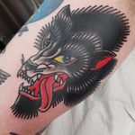 Sick fkn tattoo of a wolf