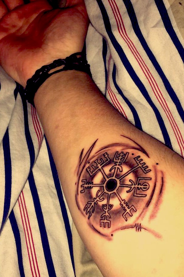 Tattoo uploaded by Alexander Tor H Anderson Vegvisir viking rune