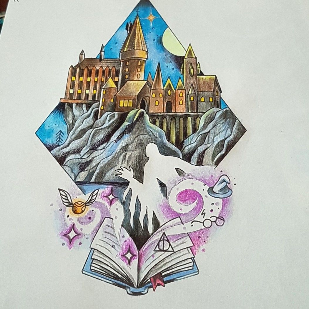 Hogwarts School Castle Coloring Page - Free Printable Coloring Pages for  Kids