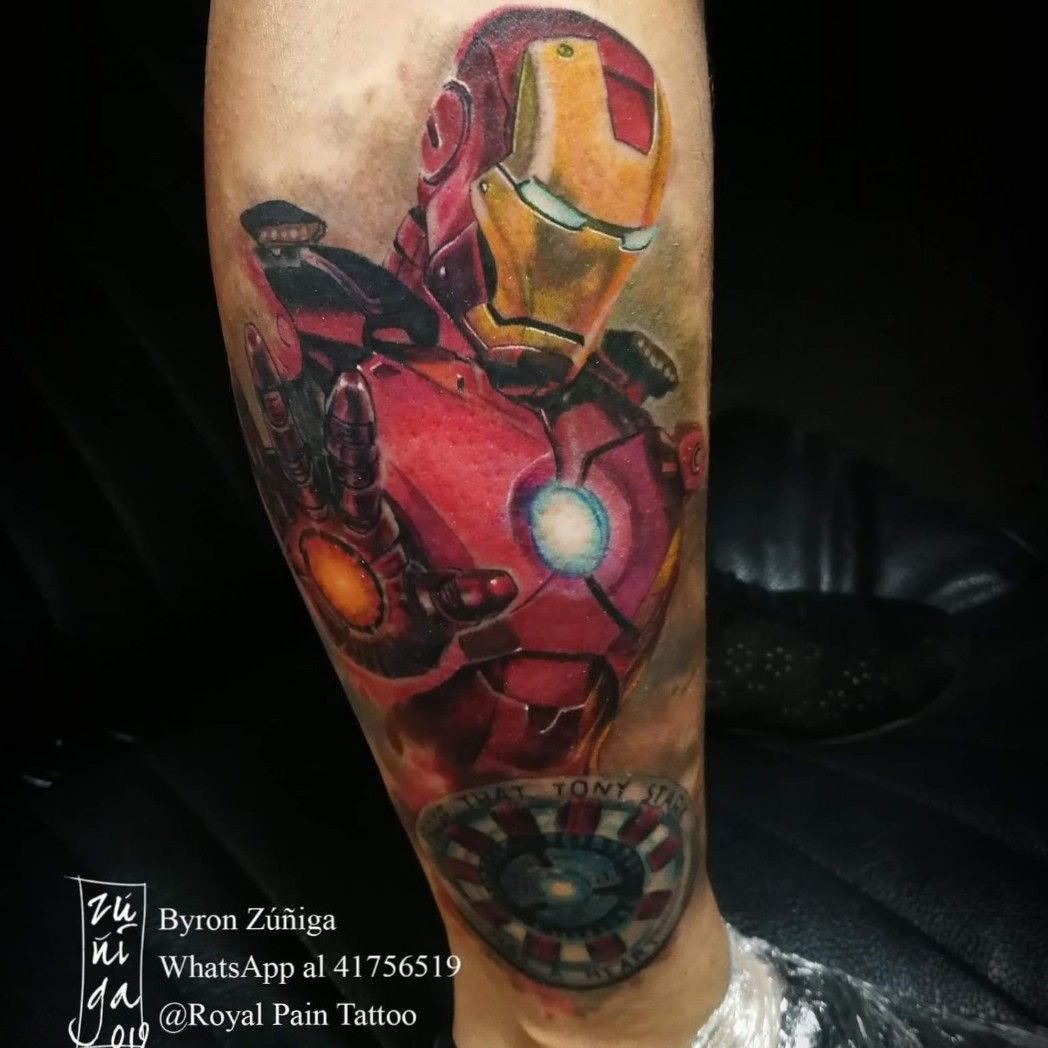 Iron Man Temporary Tattoos for Cosplayers 4 Different Hearts  Etsy Israel