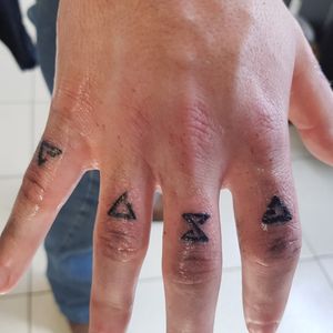 Finger Symbol Tattoo