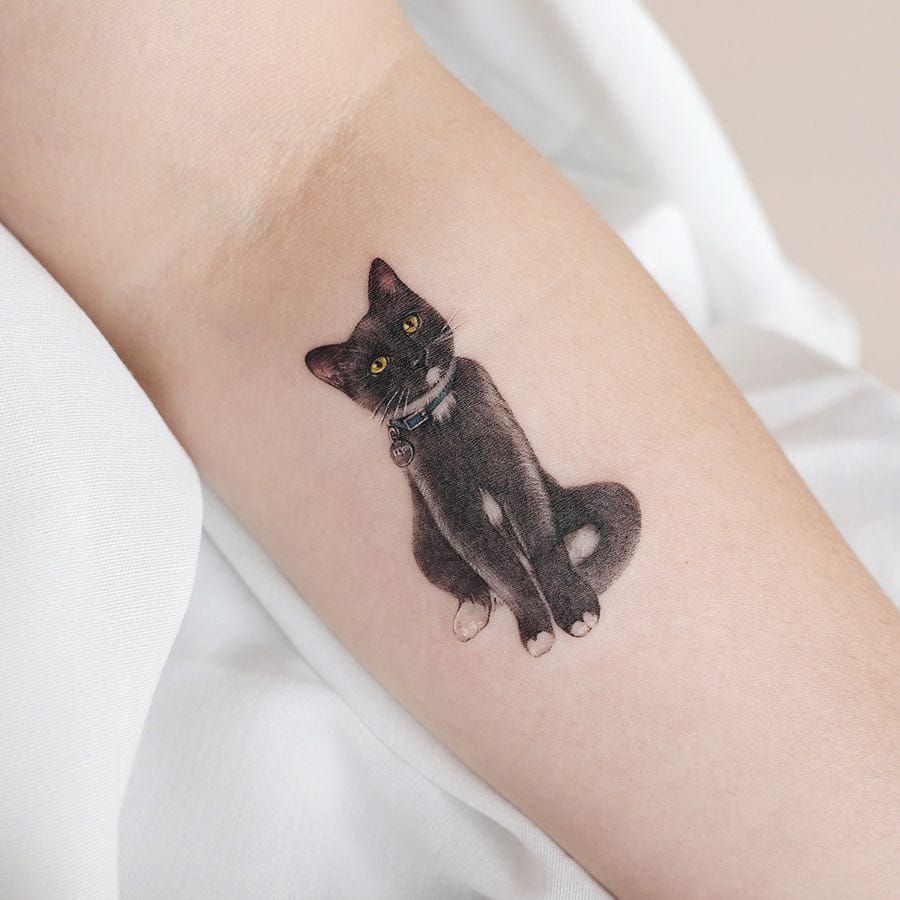 54 Sweet Cat Tattoos On Foot  Tattoo Designs  TattoosBagcom