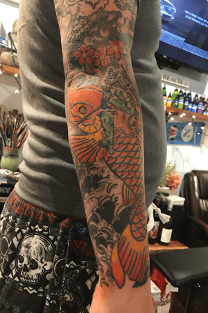 Japanese koi full sleeve