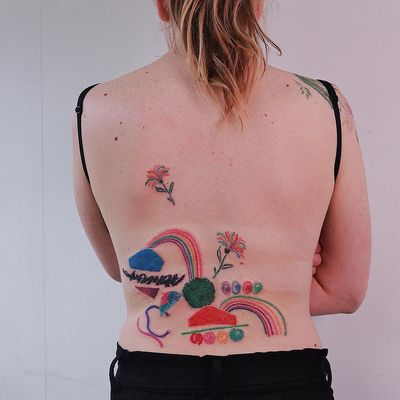Illustrative tattoo by Gong Greem #GongGreem #tattooideas #illustrativetattoos #tattooswithmeaning #meaningfultattoos #tattoocommunity #drawingtattoos