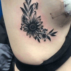 Floral tattoo sunflower!