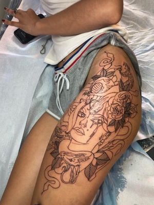 Work in Progress  Medusa Tattoo 