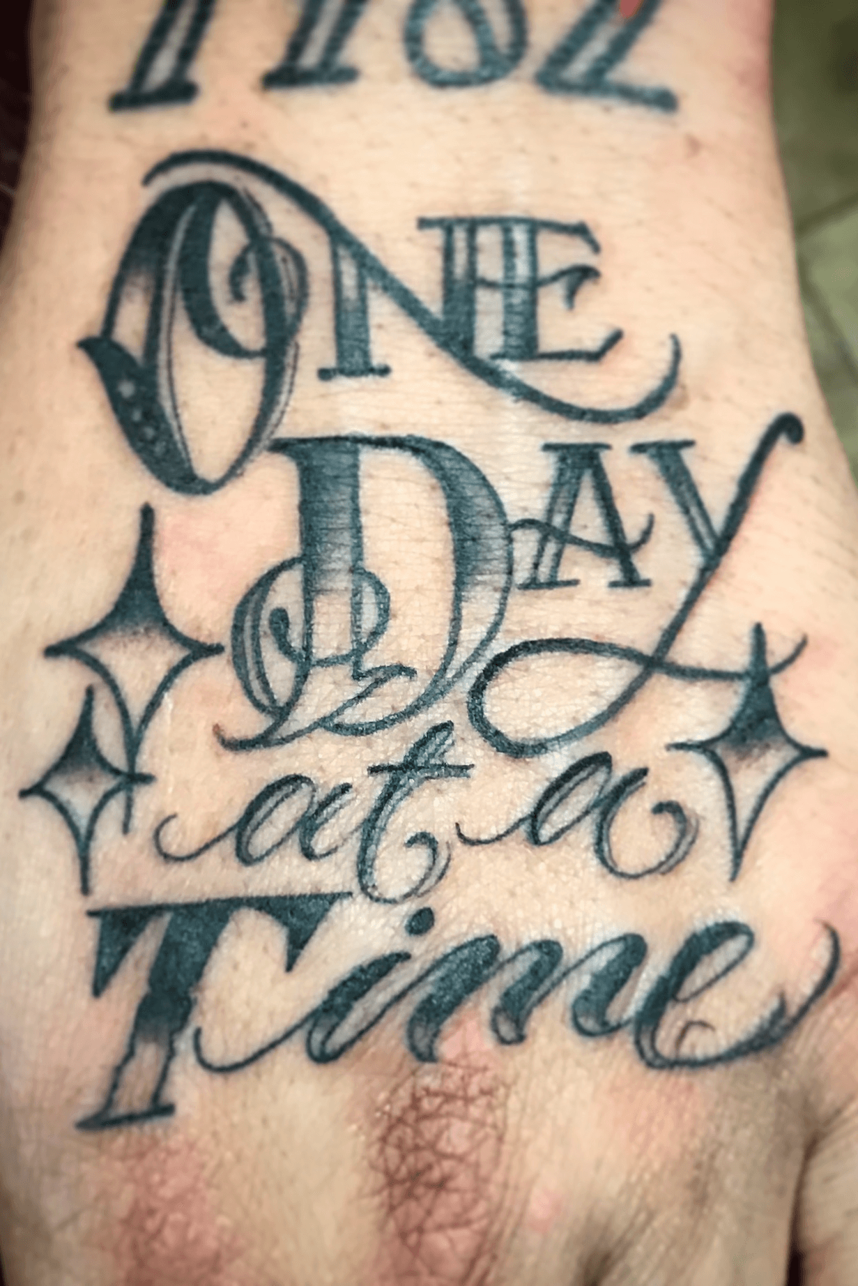 One Day At A Time Temporary Tattoo  Set of 3  Tatteco