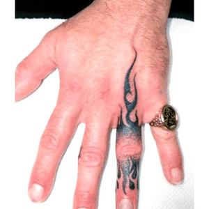 Flame finger tip to back hand