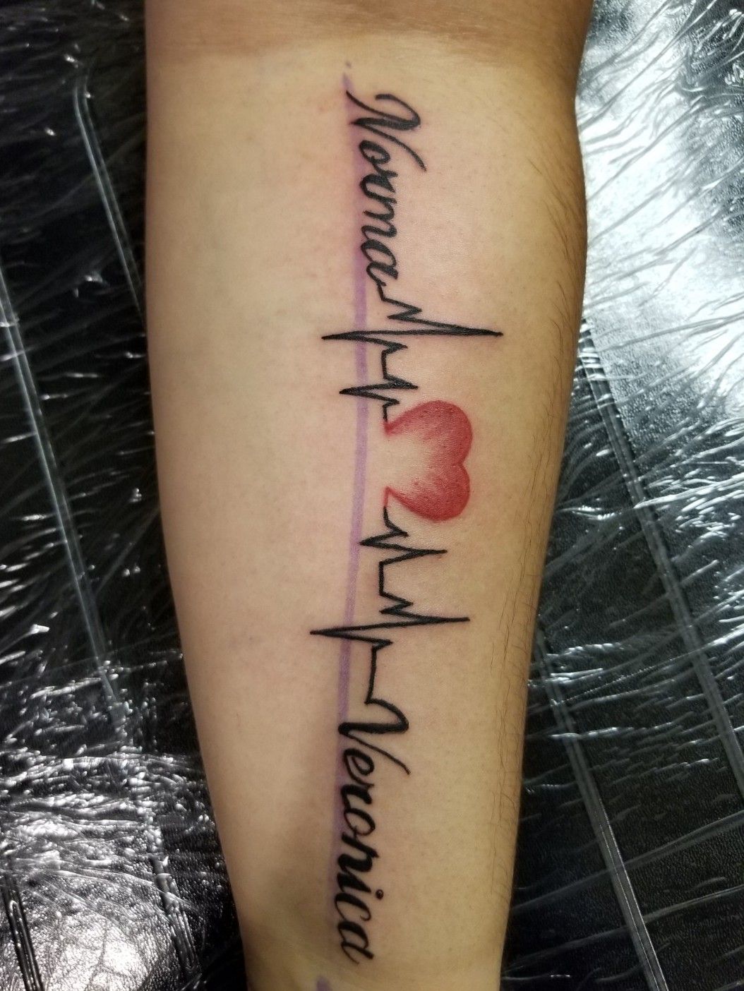 Design a custom heartbeat tattoo by Customtattooart  Fiverr