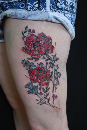 Tattoo by giraffe stairs tattoos