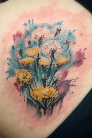 Water color dandelions