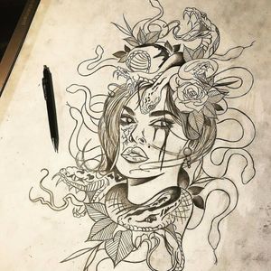 Medusa drawing