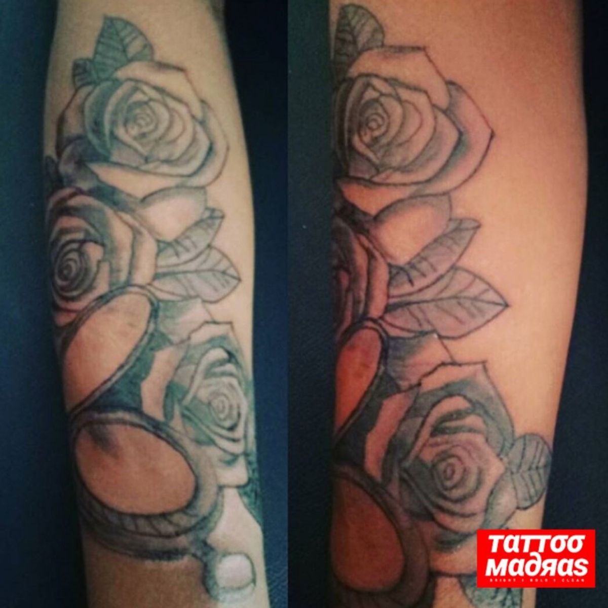 Tattoo uploaded by Tattoo Madras • Rose shading tattoo • Tattoodo