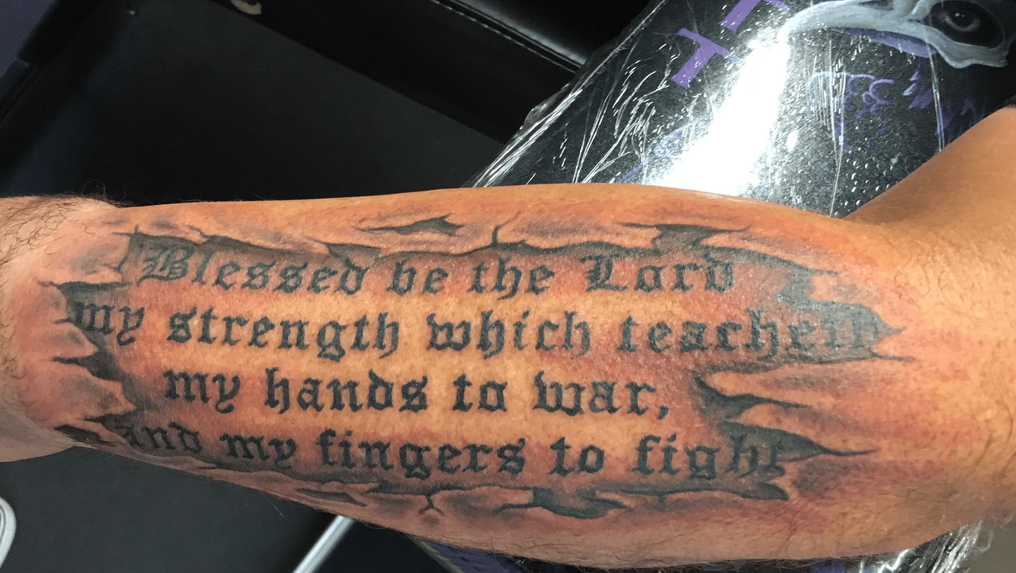Lords Prayer Done By Chubs tattoo