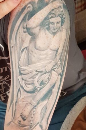 My 2nd tattoo Taken from a statue in Hamburg (?)
