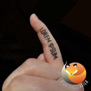 I tattooed this on my finger toward the beginning of the year. I'mma be real with y'all, the side of the finger is a wild experience.nikkifirestarter.com#fingertattoo #texttattoo #wordtattoo #quotetattoo #cutetattoo #loremipsum #graphicdesign #nerd #typography #artisttattoos #graphictattoo #graphicart #blackink #allblack #minimalism #tattoo #bodyart #bodymod #ink #art #nonbinaryartist #nonbinarytattooist #mnartist #mntattoo #visualart #tattooart #tattoodesign 