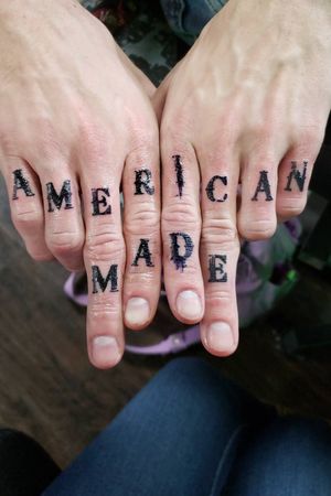 American made. Bleeding cowboy font