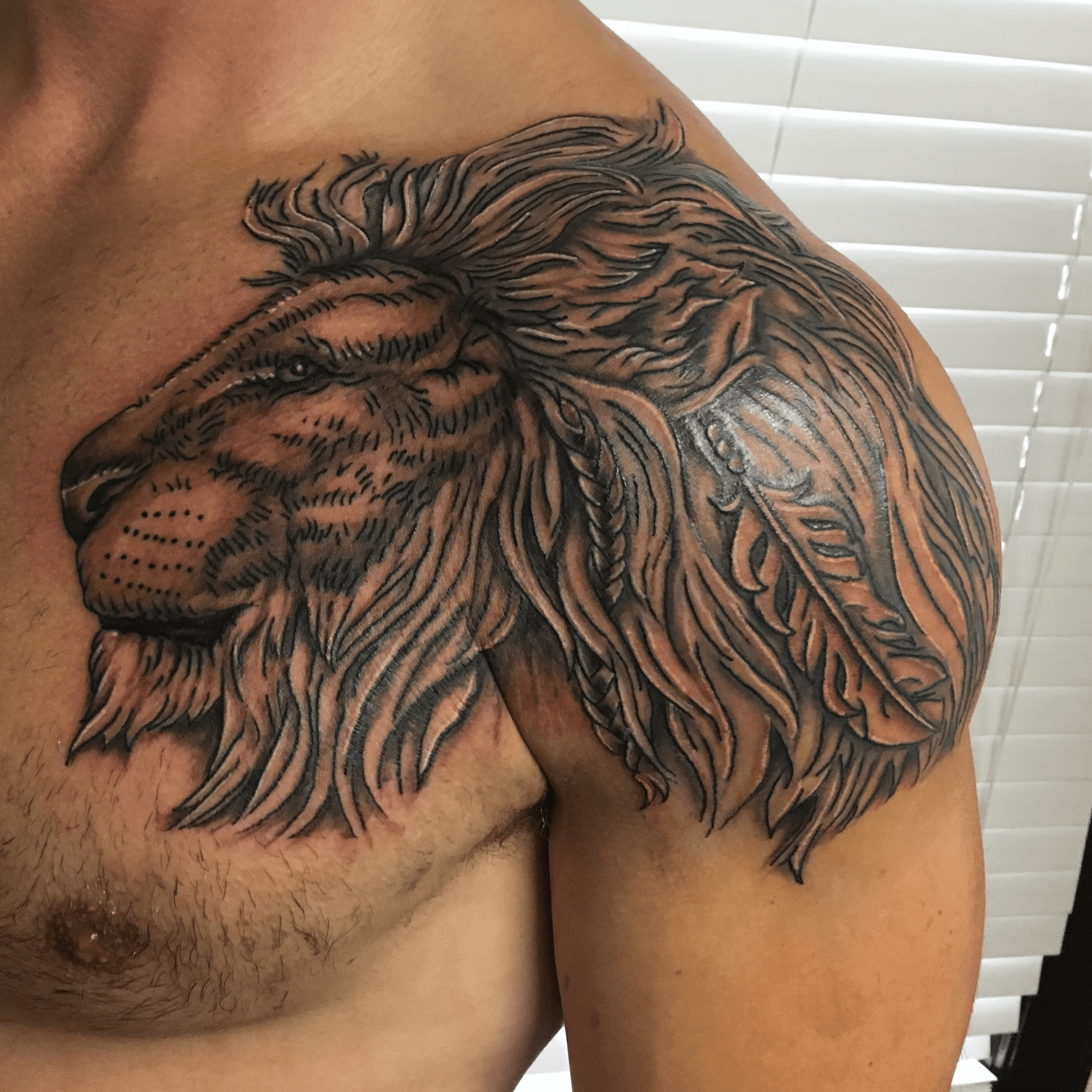 Details 70 geometric lion tattoo best  thtantai2