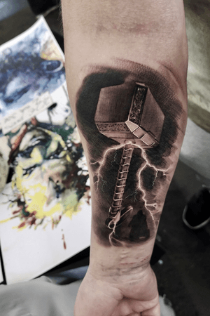 Thor’s Hammer - done at Frankfurt Tattoo Convention