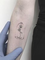 Rose tattoo by Sourya #Sourya #tattoodo #tattoodoapp #tattoodoappartists #besttattoos #awesometattoos #tattoosforwomen #tattoosformen #cooltattoos #tattooideas #rose #beautyandthebeast #glass #arm
