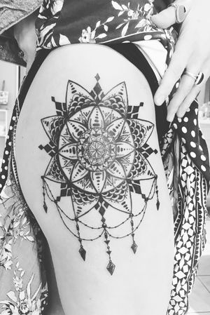 Custom Mandala Hip/Thigh Piece