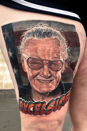Full color portrait of Stan Lee 