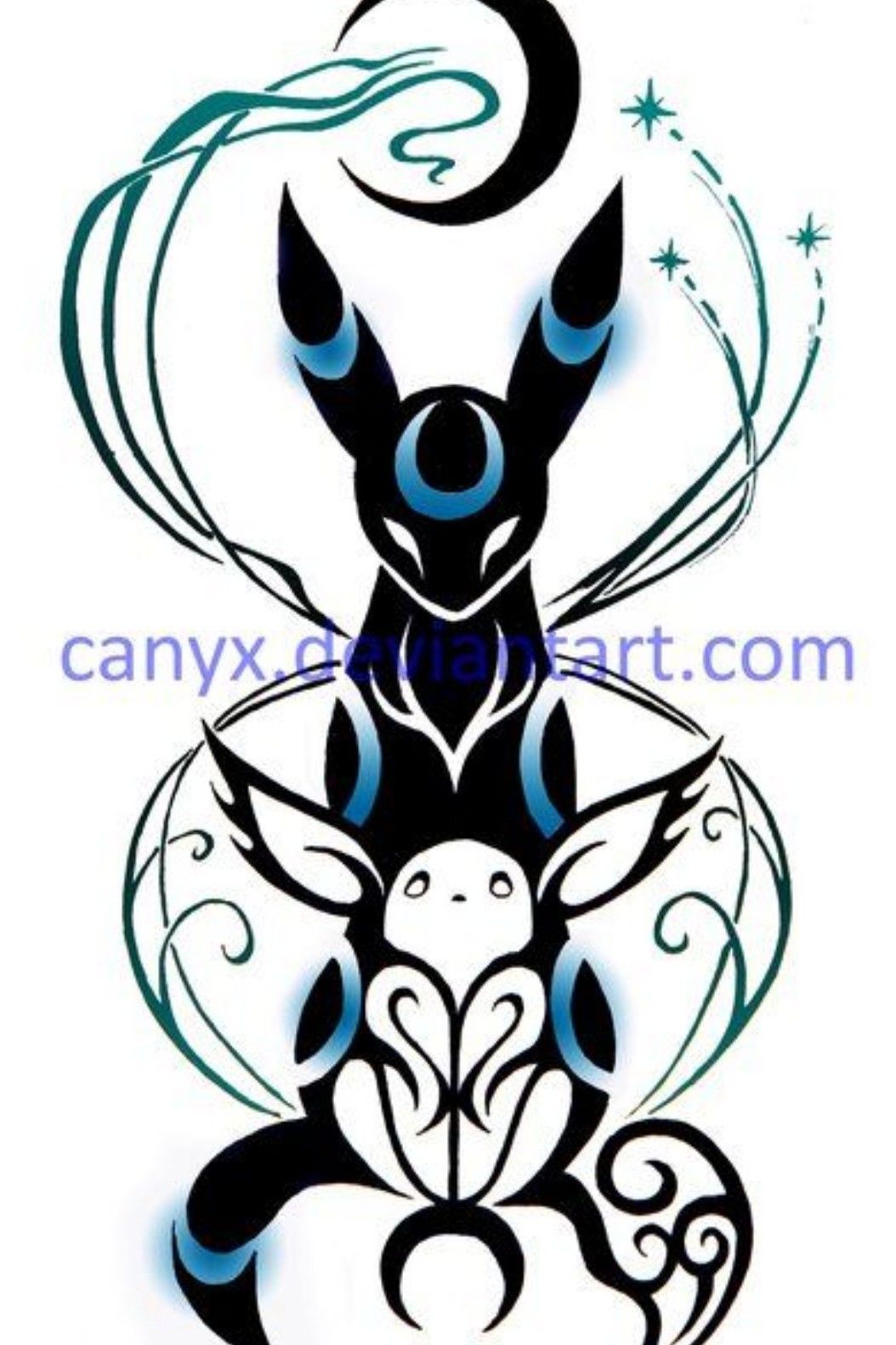 tatuaje tribal espeon