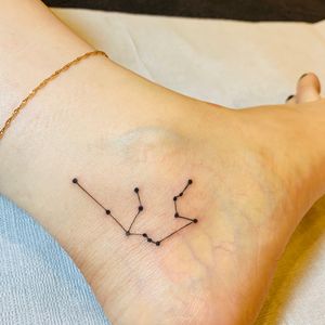 January constellation mini tattoo