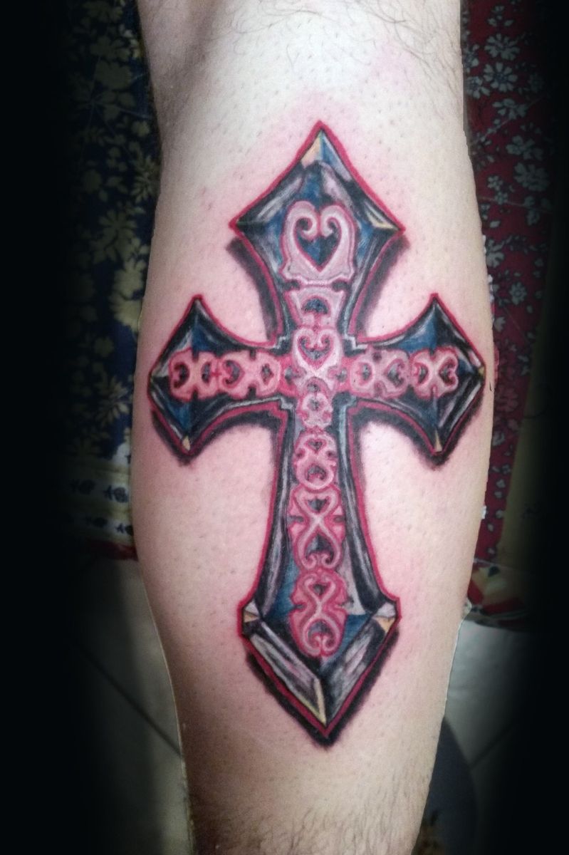 Tattoo uploaded by Joshua Wayne • Geometric cross • Tattoodo