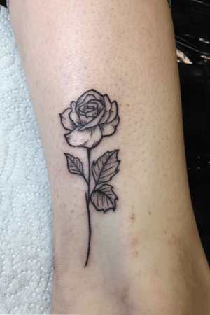 Detail rose tattoo