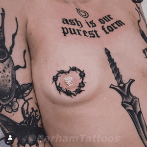 Barbed wire hearts by Barham Williams at Fable Tattoo Gallery