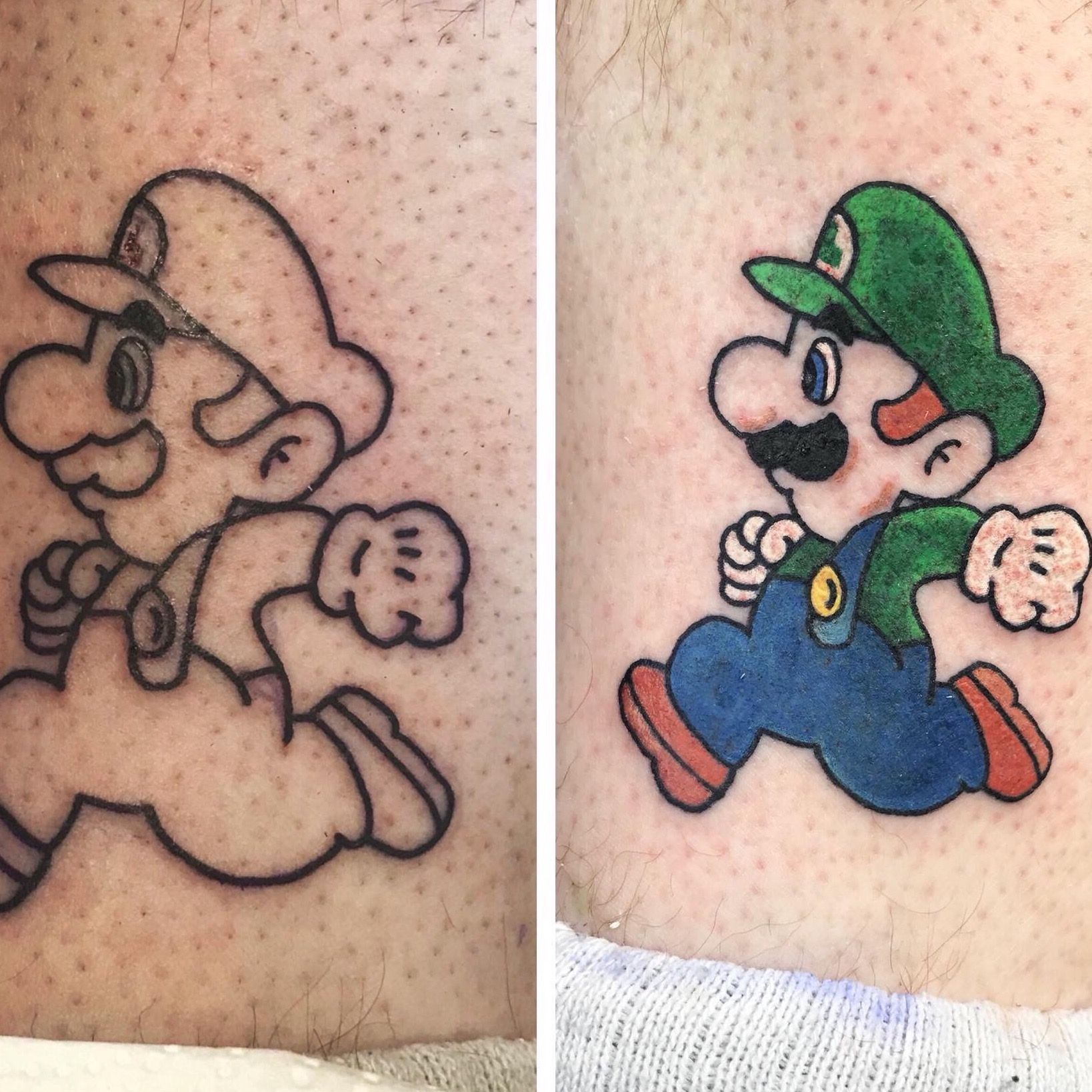 Mario and Luigi Tattoo tattoomariotattoomariobrother tattooshop t   TikTok
