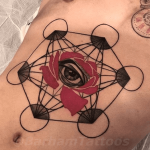 Sacred geometry tattoo by Barham Williams