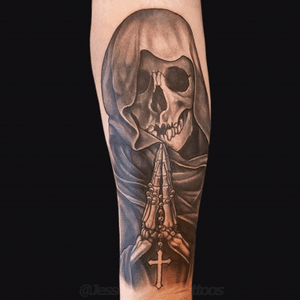 Grim reaper tattoo by Jesse Vardaro