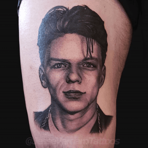 Frank Sinatra tattoo by Jesse Vardaro at Fable Tattoo Gallery