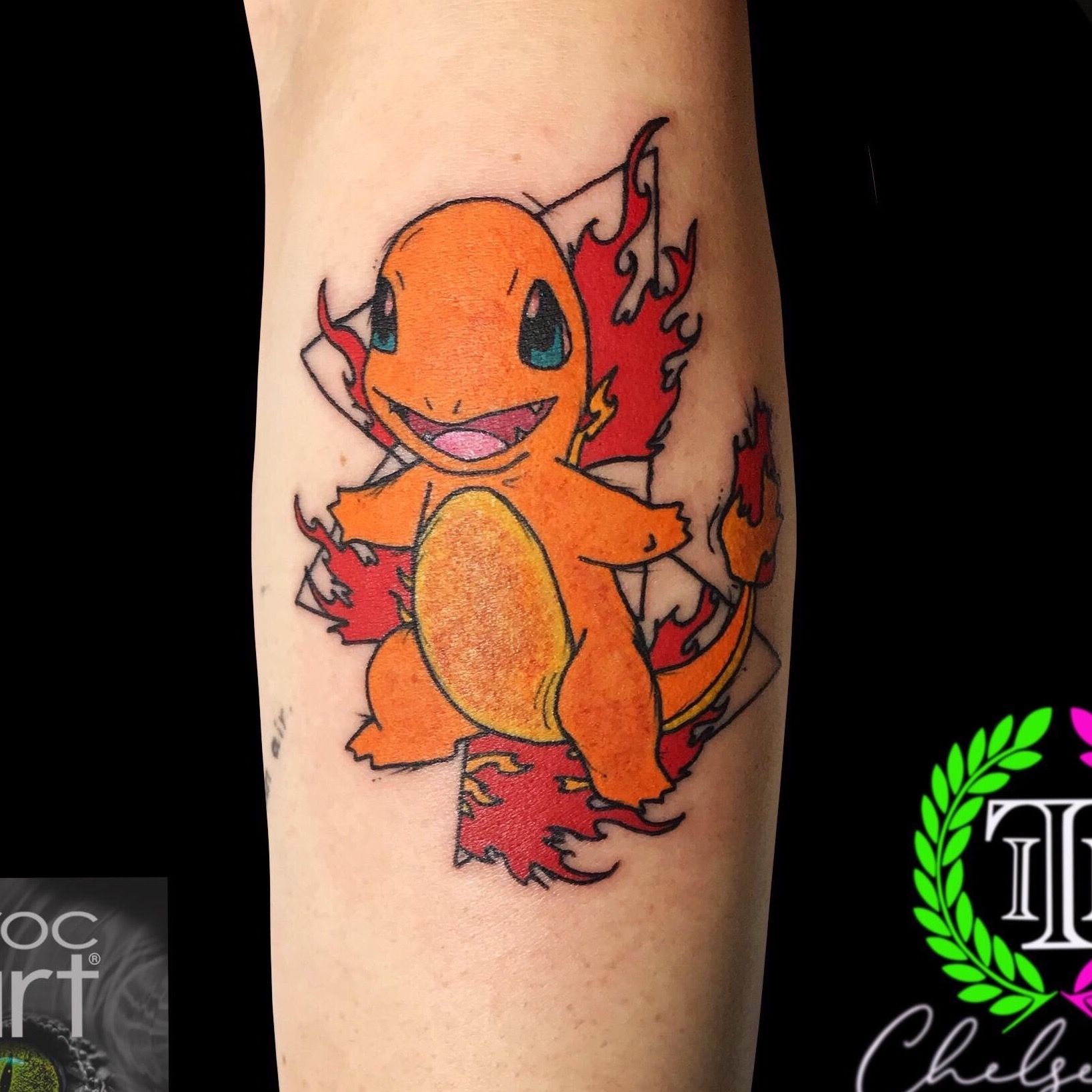 Charmander Tattoo  Charmander tattoo Pokemon tattoo Charizard tattoo