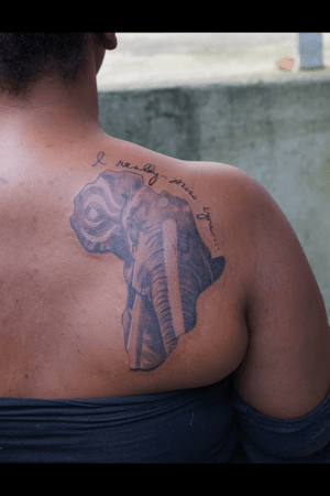 Custom African Elephant dedicated to Grandmother