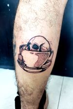 By Edoardo Phev #skull #teacup #blackandgrey 