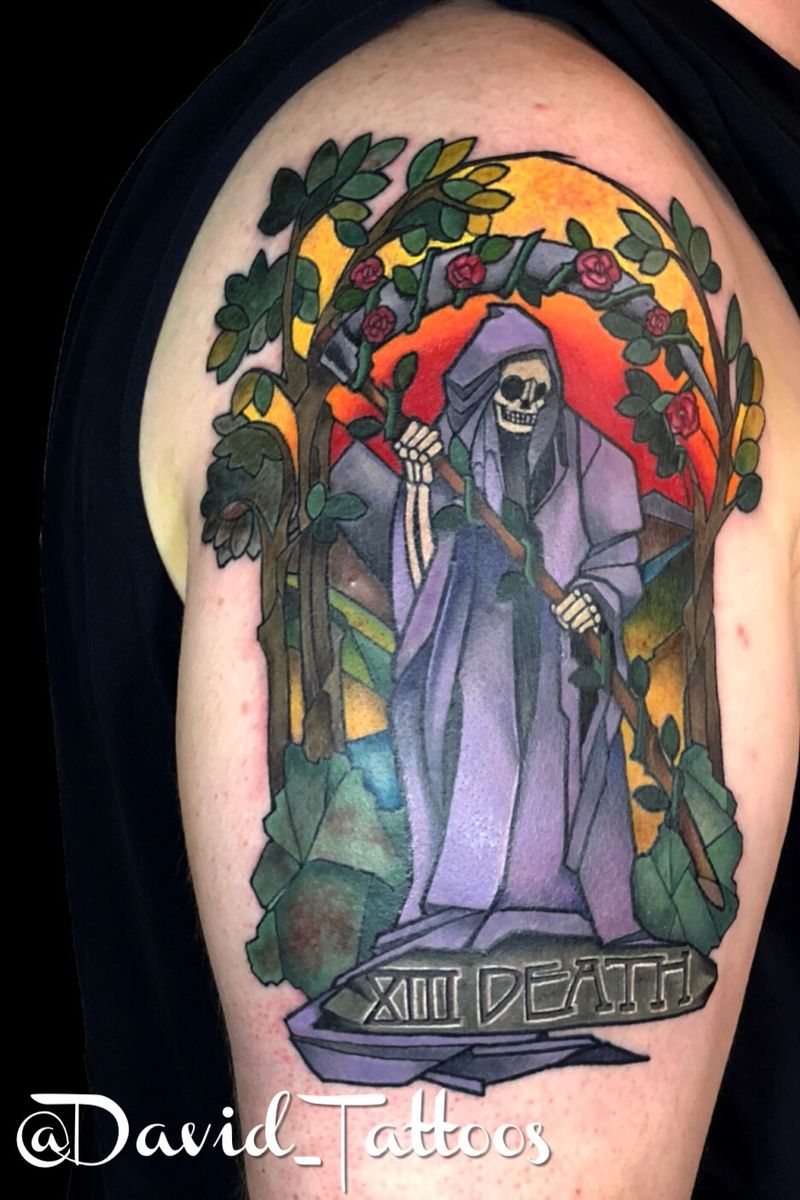 Tattoo uploaded by David Palacios • Death card tarot card death