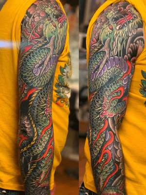 Japanese dragon sleeve