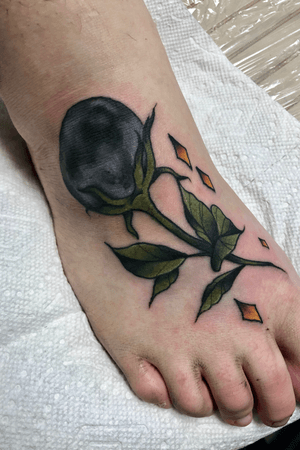 Moon Flower on the foot