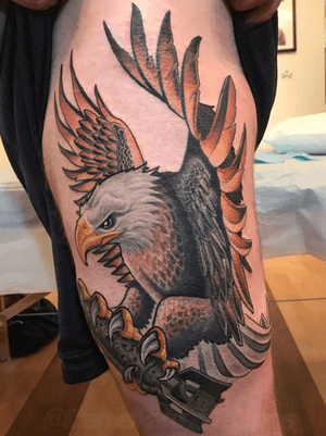 Eagle tattoo by Daniel Farren at Fable Tattoo Gallery