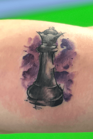 Watercolor Chess Piece