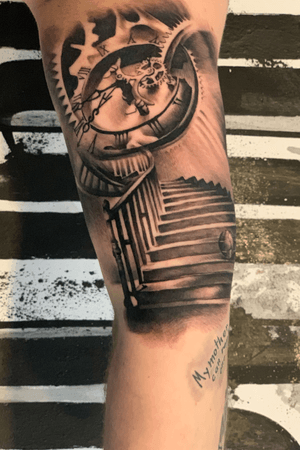 Strairs to ..... time - tattoo did by david curea 