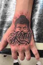 Buddha hand tattoo done by me Jt. #buddha #handtattoo