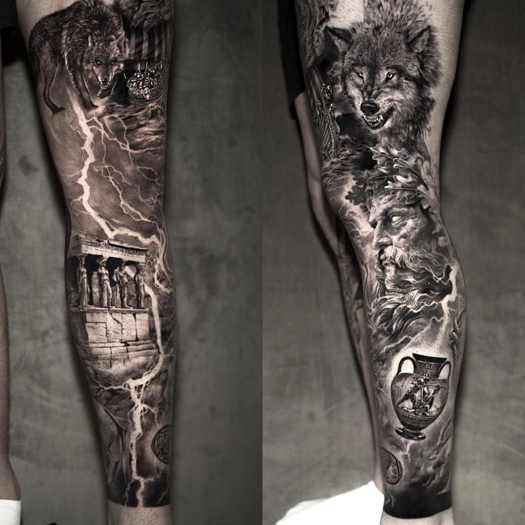 11 Wolf Half Sleeve Tattoo Ideas That Will Blow Your Mind  alexie