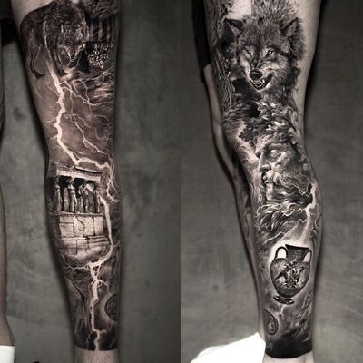 Yo guys, I did a Odin sleeve tattoo : r/GodofWarRagnarok