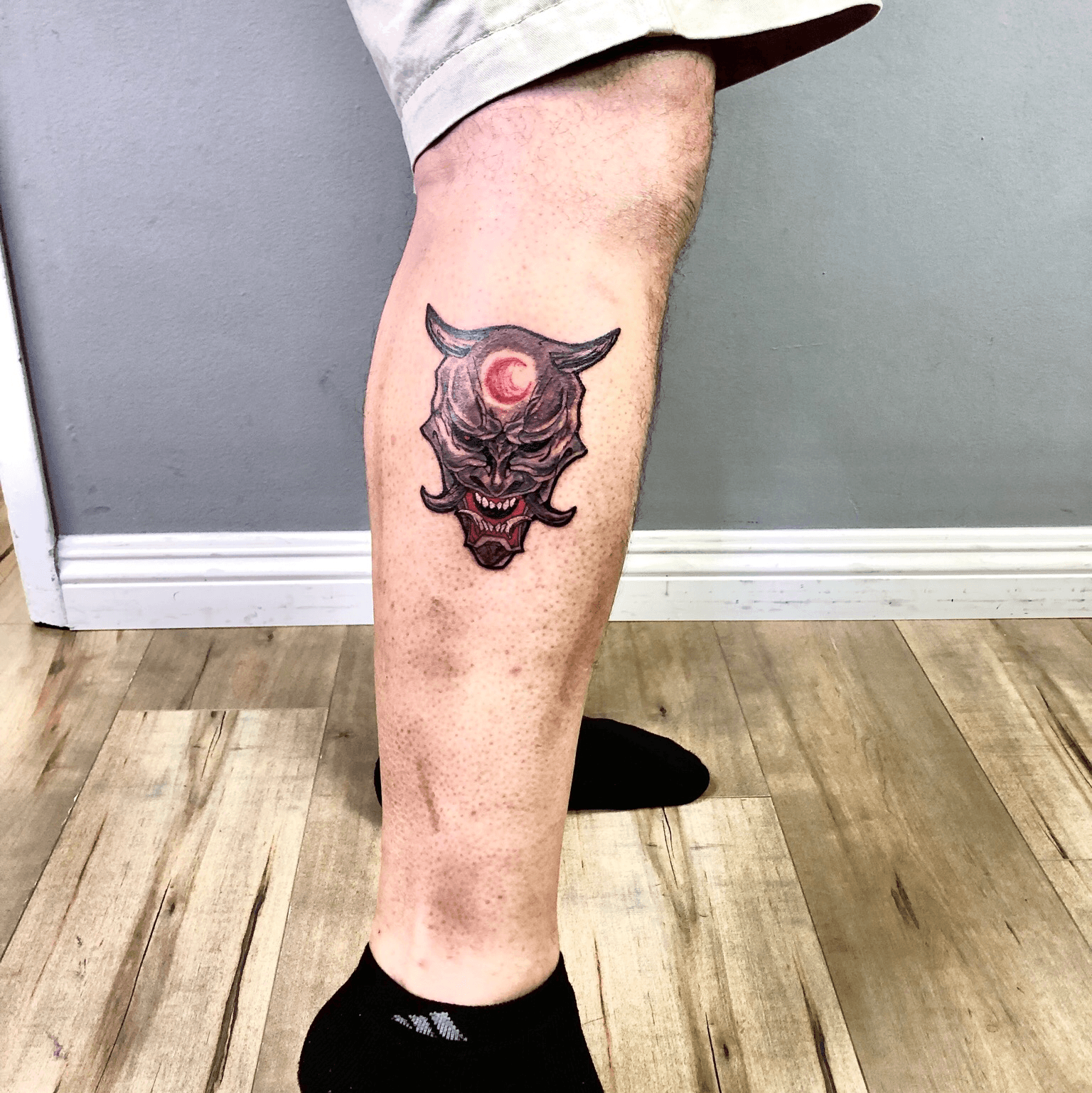 Tattoo Uploaded By Wesley P Oni Mask 1106488 Tattoodo